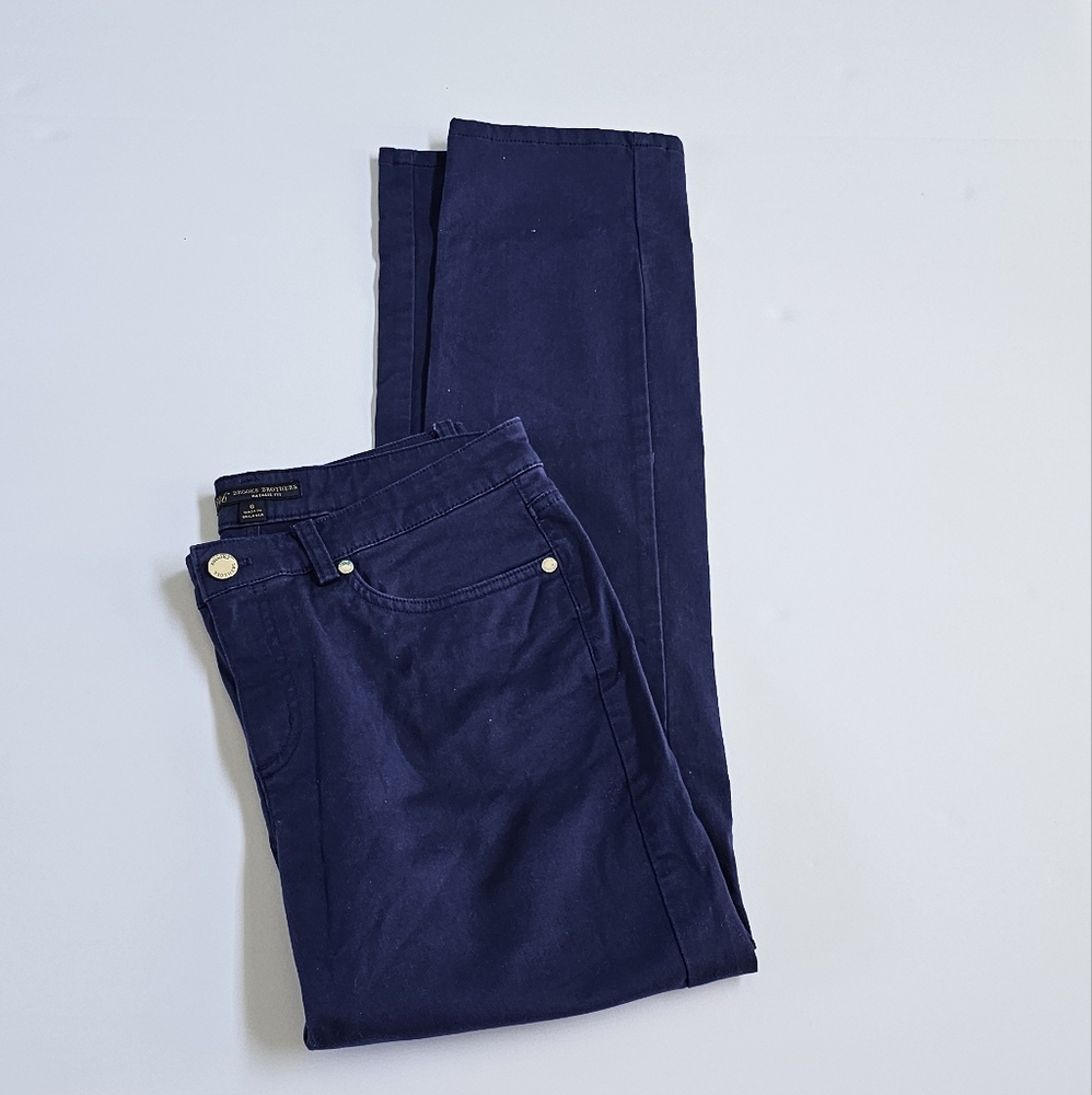 Brooks Brothers 346 Natalie Fit Casual Pants Navy Blue Straight Leg Size 6